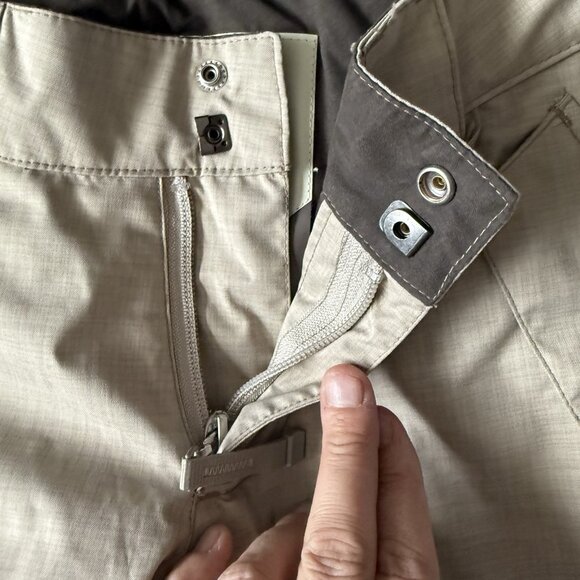 DC Exotek 5K Tan Ski Snowboard Winter Medium Snow Pants Logo Women's XS - Picture 2 of 7